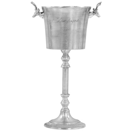 Vidaxl Champagnerkühler 39x29x71 cm Festes Aluminium Silber gefärbt