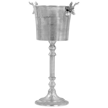Vidaxl Champagnerkühler 39x29x71 cm Festes Aluminium Silber gefärbt