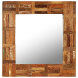 Vidaxl -Wandspiegel 60x60 cm Festes Recyclingholz
