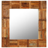 Vidaxl Wall Mirror 60x60 cm Solid resirkulert tre