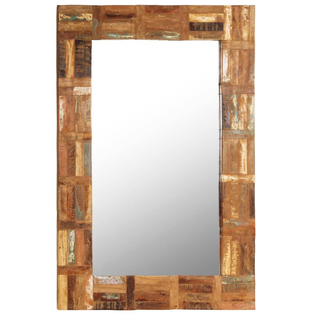 Vidaxl Wall Mirror 60x90 cm Solid resirkulert tre