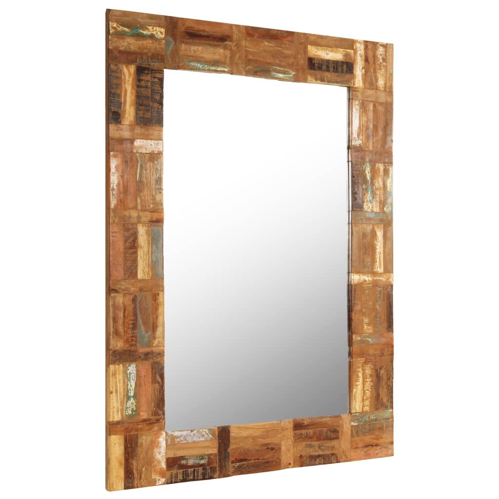 Vidaxl Wall Mirror 60x90 cm Solid resirkulert tre