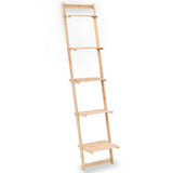 Vidaxl wandrek ladder 41,5x30x176 cm cederhout