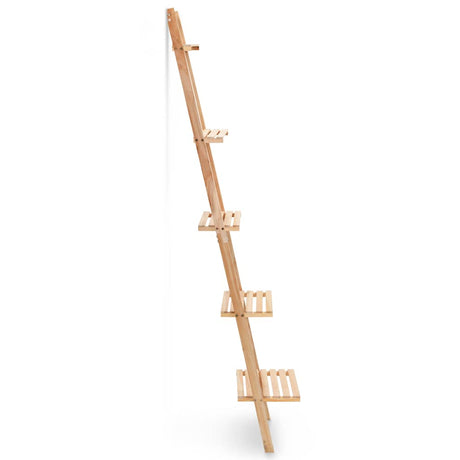 Vidaxl wandrek ladder 41,5x30x176 cm cederhout