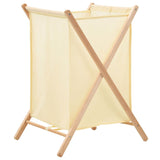 Panier à linge Vidaxl 42x41x64 cm Bois de cèdre et beige de poussière