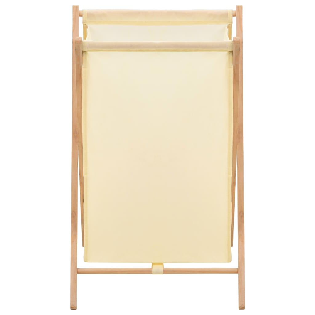 Vidaxl wasmand 42x41x64 cm cederhout en stof beige