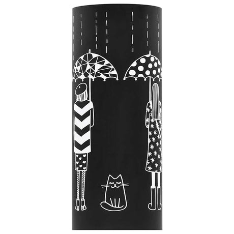 Vidaxl Regenschirmhalter Frauen Stahl schwarz