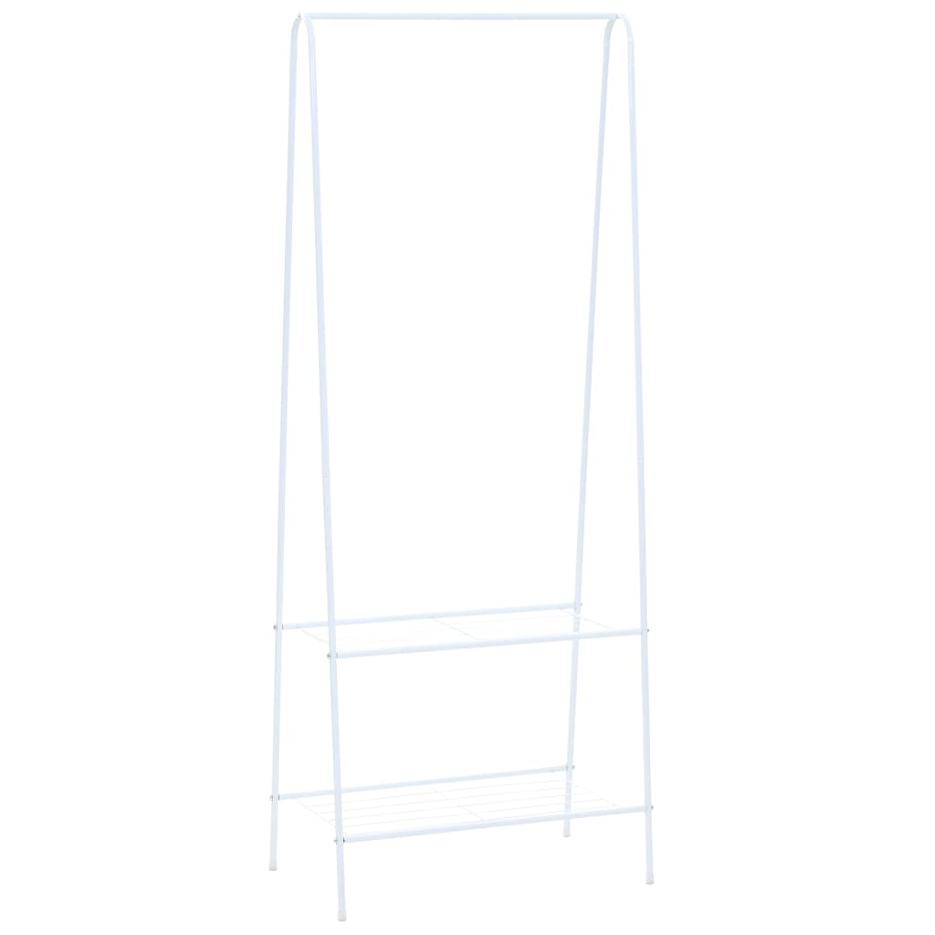 Rack per abbigliamento vidaxl 59x35x150 cm bianco