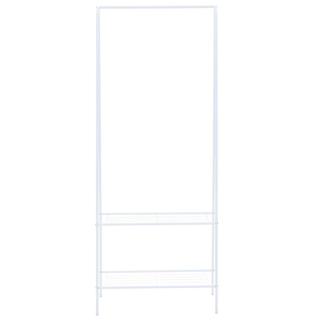 Vidaxl kledingrek 59x35x150 cm wit