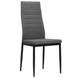 Vidaxl eetkamerstoelen 4 st stof lichtgrijs