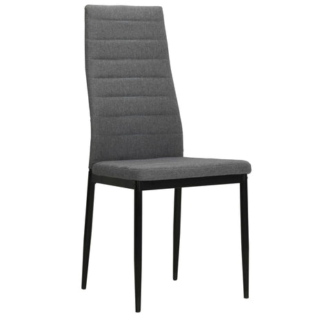 Vidaxl eetkamerstoelen 4 st stof lichtgrijs