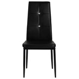 Vidaxl eetkamerstoelen 4 st kunstleer zwart