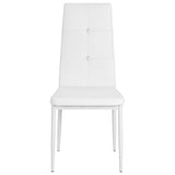 Vidaxl eetkamerstoelen 2 st kunstleer wit