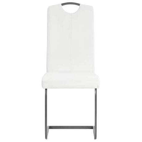 Vidaxl eetkamerstoelen 4 st kunstleer wit