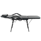 VIDAXL -Behandlungsstuhl für Gesicht 185x78x76 cm künstliches Leder schwarz