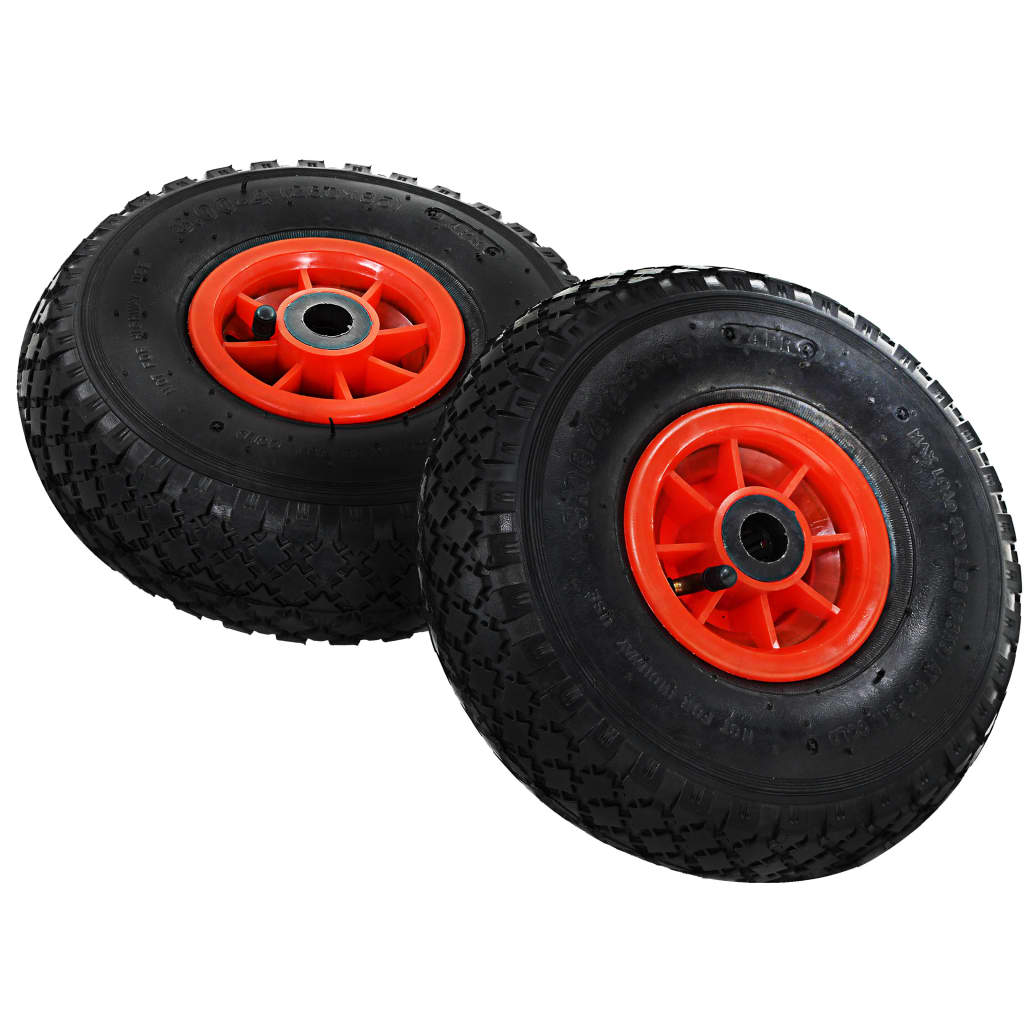 Vidaxl Hand Truck Wheels 4 szt. 3,00-4 (245x82) gumowa