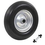 Vidaxl-Schubkarreen mit Achse 4,00-8 390 mm fester PU