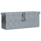 Vidaxl Aluminium Box 48.5x14x20 cm sølvfarvet