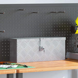 Vidaxl Aluminiumbox 48.5x14x20 cm silberfarben