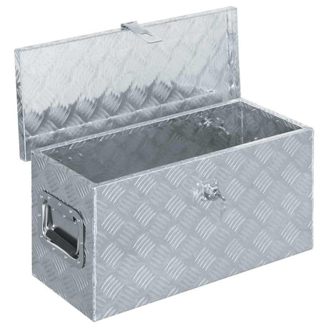 Vidaxl Aluminiumbox 61,5 x 26,5 x 30 cm Silberfarbe