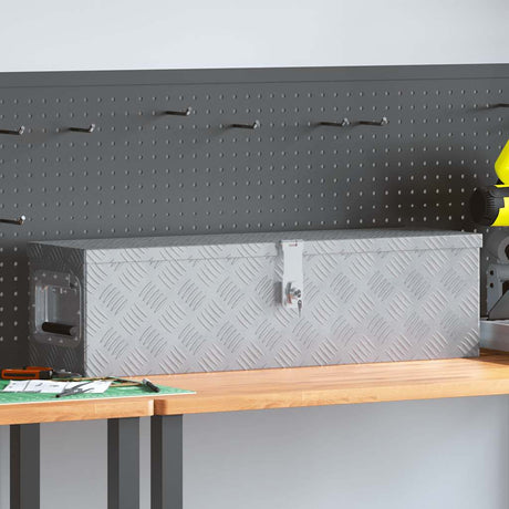 Vidaxl Aluminiumbox 80,5x22x22 cm Silberfarbe