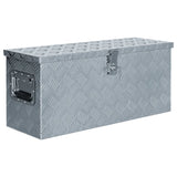 Vidaxl Aluminium Box 76.5x26.5x33 cm srebrny kolor