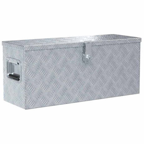Vidaxl Aluminiumbox 76,5 x 26,5 x 33 cm silberfarben