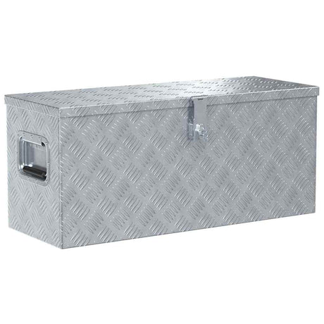 Vidaxl Aluminiumbox 80x30x35 cm Silberfarbe