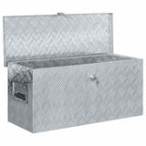 Vidaxl Aluminiumbox 80x30x35 cm Silberfarbe