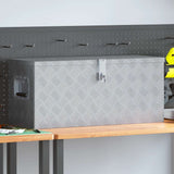 Vidaxl Aluminiumbox 80x30x35 cm Silberfarbe