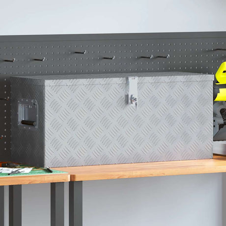 Vidaxl Aluminiumbox 80x30x35 cm Silberfarbe
