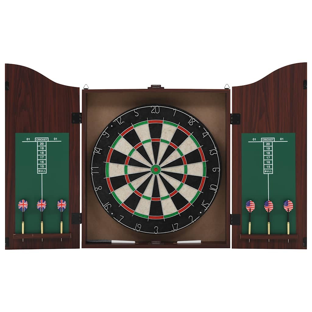 Vidaxl dartbord professioneel met kast en 6 darts sisal