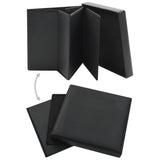 Vidaxl opbergkruk inklapbaar kunstleer zwart