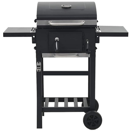 VIDAXL -Holzkohlegrill mit Underplank Black