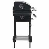 Vidaxl Kolgrill med underplank Black