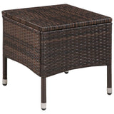 Vidaxl 3-delige bistroset poly rattan bruin
