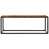 Vidaxl salontafel 110x60x40 cm massief acaciahout en staal