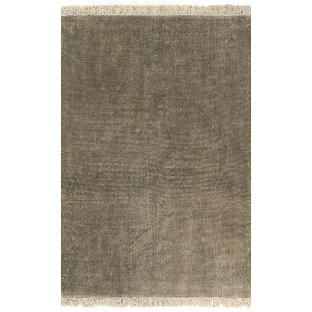 Vidaxl Kelim preproga 120x180 cm bombažni taupe