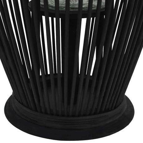 VidaXL Laternenhalter hängend 60 cm Bambus schwarz