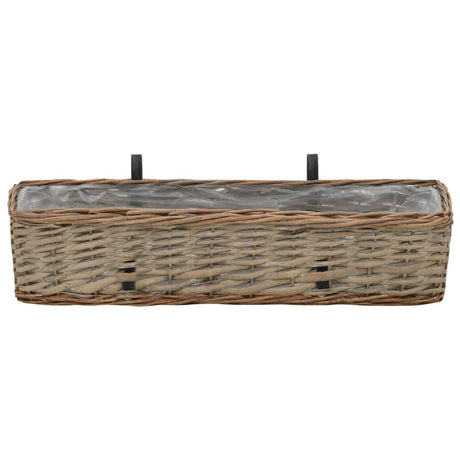 Vidaxl Balkon 2 PCs 60 cm Weiden mit PE -Futter