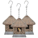 Vidaxl Birdhouses 3 St Wicker