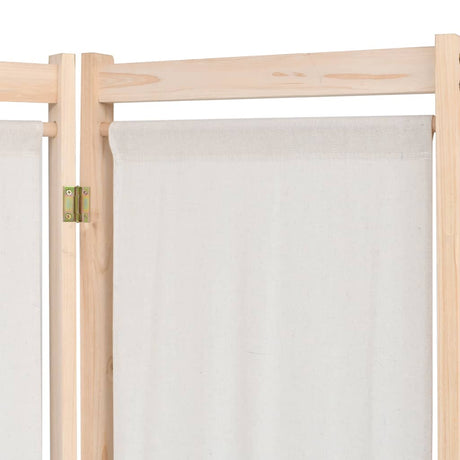Vidaxl kamerscherm met 5 panelen 200x170x4 cm stof crème