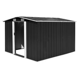 Vidaxl Garden Shed 257x298x178 cm kovinski antracit -barvan