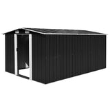 Vidaxl Garden Shed 257x392x181 cm kovový antracity -