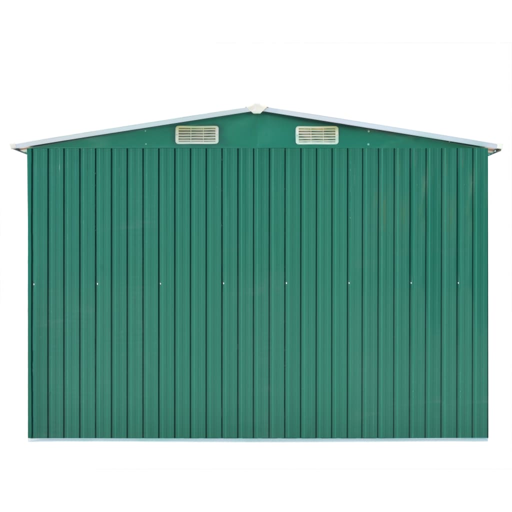 Vidaxl Garden Shed 257x489x181 cm kovina zelena