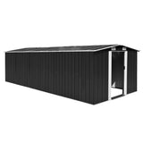 Vidaxl Garden Shed 257x580x181 cm metalowy antracyt -