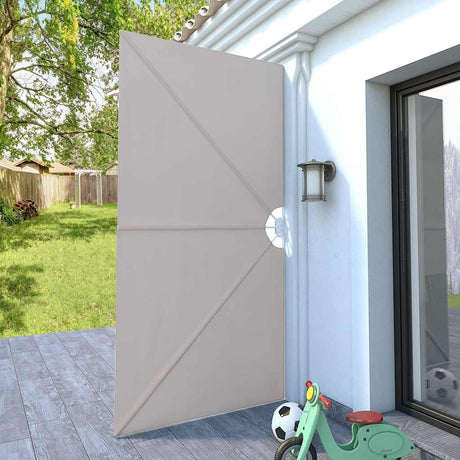 VIDAXL -Terrassenbildschirm Zusammenklappbar 300x150 cm Creme