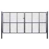 Vidaxl Gaaspoort 400x175 cm galvanized steel gray