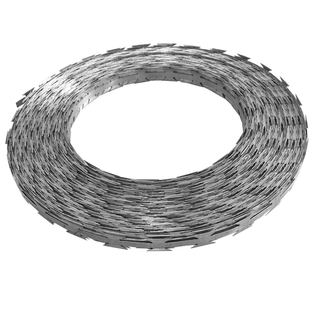 VidaXL Shaver mound wire Concertina 500 m galvanized steel