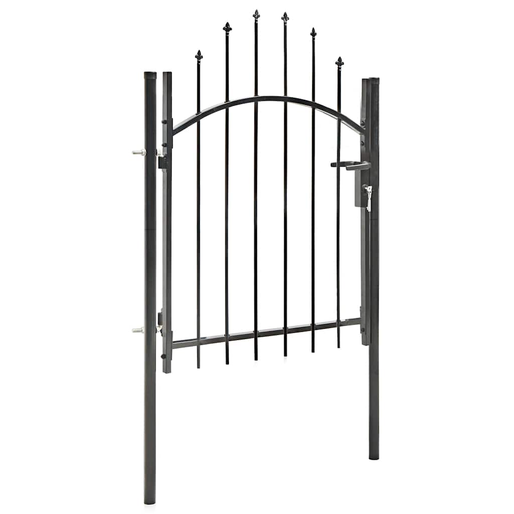 Vidaxxl Tor 1x1,5 m Stahl schwarz